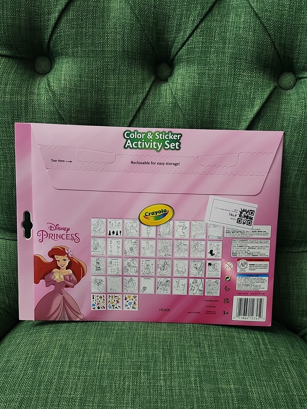 Crayola Disney Princess Color & Sticker Activity Set - Pink - Picture 2 of 5